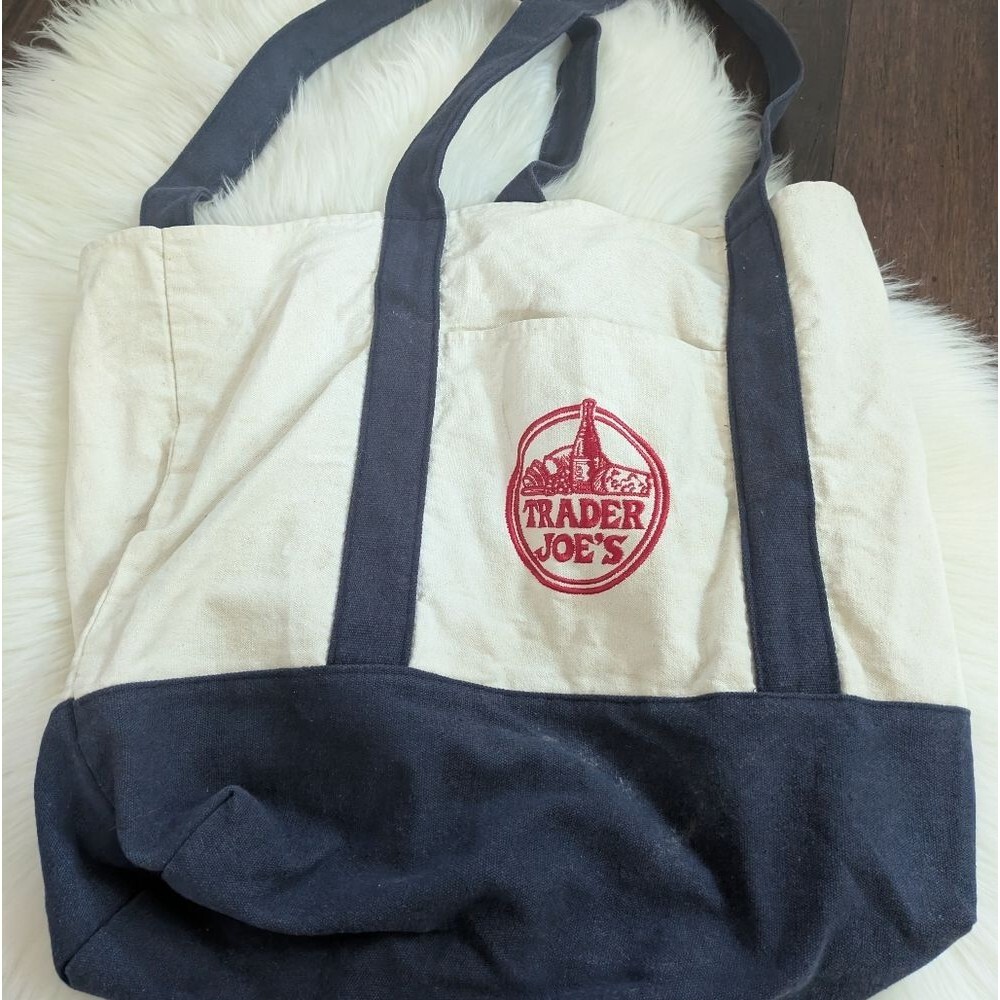 Trader Joe's Canvas Tote Bag Trader Joe's Large E… - image 3